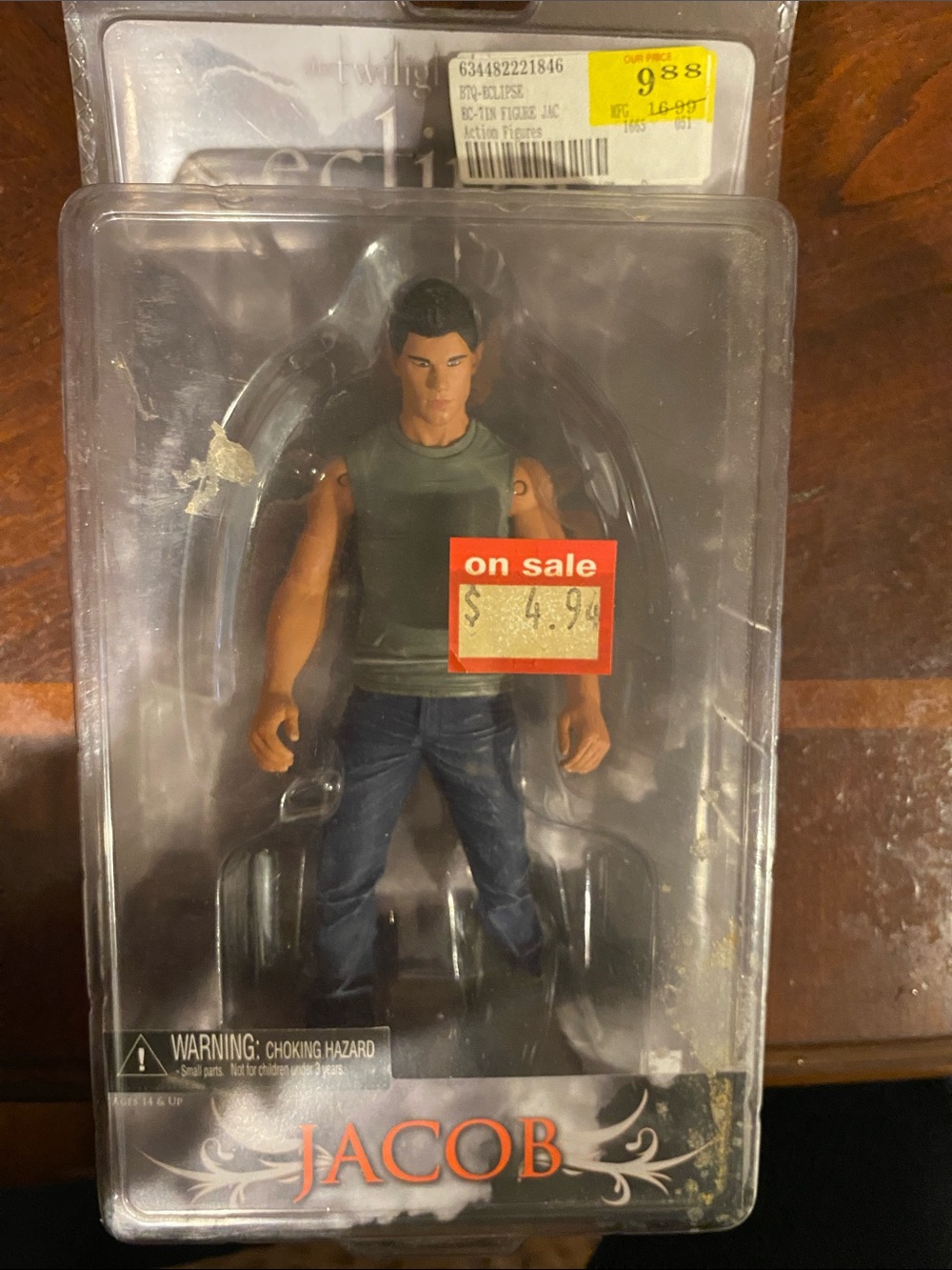 Jacob Collectible Action Figure - Black Hair, Green Shirt, Blue Pants